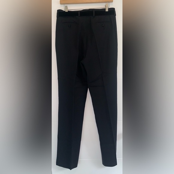 Tom Ford Womens Black Dress Pants Pleated Ribbon Size 12 - Picture 5 of 5